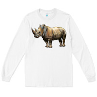 White Rhino Illustrations Long Sleeve Tee - LillyAllenDesigns