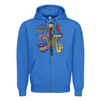 True Royal new orleans mardi gras streets Zipper Hoodie - MaliasSmallBusiness