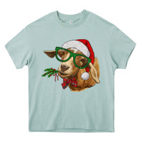 Arona Christmas Glasses Goat Heavy Core Tee - RanaPortraitStore