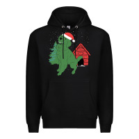 Black Christmas Dog Premium Hoodie - Bettercallsaul