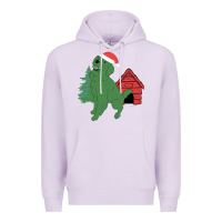 Lilac Christmas Dog Premium Hoodie - Bettercallsaul
