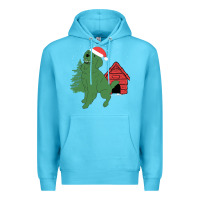 Ocean Blue Christmas Dog Premium Hoodie - Bettercallsaul
