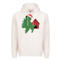 Pale Pink Christmas Dog Premium Hoodie - Bettercallsaul