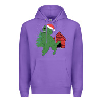 Purple Christmas Dog Premium Hoodie - Bettercallsaul