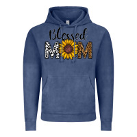 Vintage Denim blessed mom Vintage Hoodie - CowhideDigitalArt