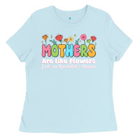 Baby Blue mothers are like flowers Ladies Tee - JahusDesignShop