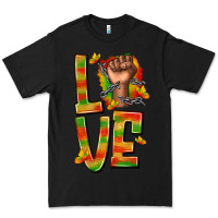 Black love juneteenth with fist Premium Tee - texasbilliewilder