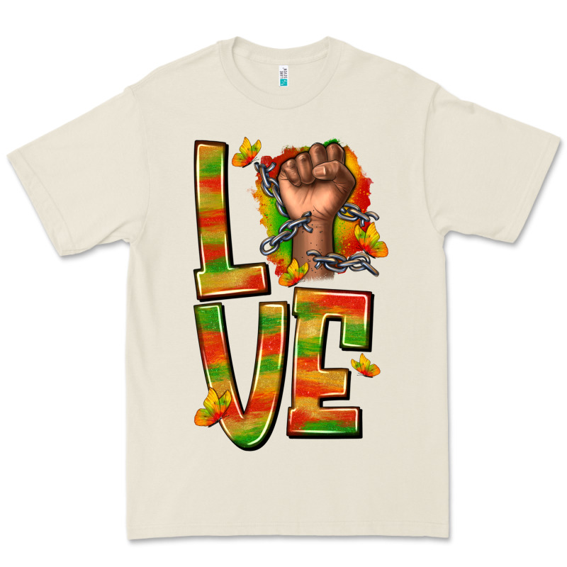 Love Juneteenth With Fist Premium Tee by texasbilliewilder | Teevron