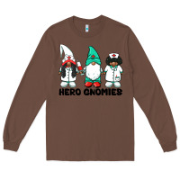 Chestnut hero gnomies african american nurse gnomies medical gnomies Long Sleeve Tee - BarkalooDesign