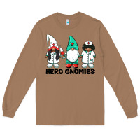 Toasted Coconut hero gnomies african american nurse gnomies medical gnomies Long Sleeve Tee - BarkalooDesign