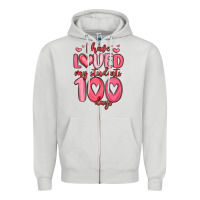 Dove Grey i have loved my students 100 days Zipper Hoodie - MaliasSmallBusiness
