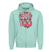 Seafoam i have loved my students 100 days Zipper Hoodie - MaliasSmallBusiness