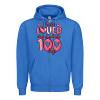 True Royal i have loved my students 100 days Zipper Hoodie - MaliasSmallBusiness