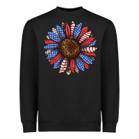 Black usa flag camouflage sunflower Heavyweight Sweatshirt - JahusDesignShop