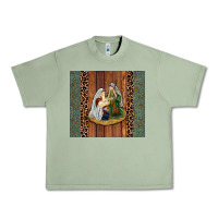 Oil Green jesus Urban Heavy Tee - JahusDesignShop
