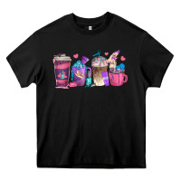Black nail hustler coffee cups Heavy Core Tee - texasbilliewilder