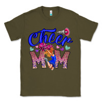 Army Green Cheer Mom Classic Tee - CowhideDigitalArt