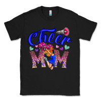 Black Cheer Mom Classic Tee - CowhideDigitalArt