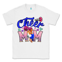 White Cheer Mom Classic Tee - CowhideDigitalArt