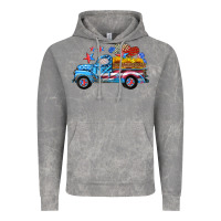 Cloud Rock american truck and flag with stars Vintage Hoodie - HRA Design Shop