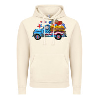 Vintage Artic american truck and flag with stars Vintage Hoodie - HRA Design Shop
