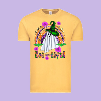 Boo Tiful Ghost Vintage Tee Designed By Bundleandbundleshop