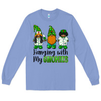Colony Blue hanging with my gnomies african american nurse gnomies Long Sleeve Tee - BarkalooDesign