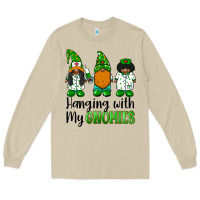 Mushroom hanging with my gnomies african american nurse gnomies Long Sleeve Tee - BarkalooDesign