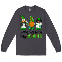 Smoke hanging with my gnomies african american nurse gnomies Long Sleeve Tee - BarkalooDesign