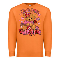 Carrot little miss valentine teddy bear Premium Sweatshirt - LillyAllenDesigns