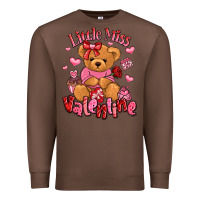 Chestnut little miss valentine teddy bear Premium Sweatshirt - LillyAllenDesigns