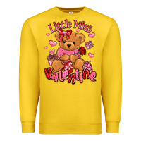 Lemon little miss valentine teddy bear Premium Sweatshirt - LillyAllenDesigns