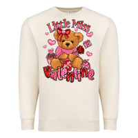Sandshell little miss valentine teddy bear Premium Sweatshirt - LillyAllenDesigns