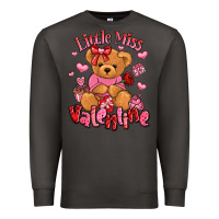 Smoke little miss valentine teddy bear Premium Sweatshirt - LillyAllenDesigns