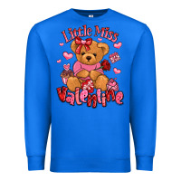 True Royal little miss valentine teddy bear Premium Sweatshirt - LillyAllenDesigns