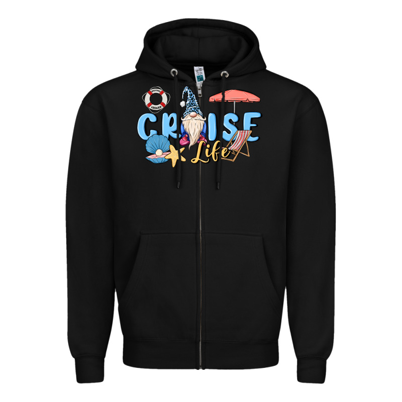 Cruise Life Sailor Gnome Zipper Hoodie by MaliasSmallBusiness | Teevron