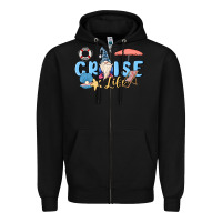 Black cruise life sailor gnome Zipper Hoodie - MaliasSmallBusiness