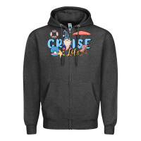 Charcoal Heather cruise life sailor gnome Zipper Hoodie - MaliasSmallBusiness