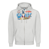 Dove Grey cruise life sailor gnome Zipper Hoodie - MaliasSmallBusiness