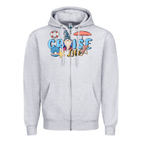 Heather Grey cruise life sailor gnome Zipper Hoodie - MaliasSmallBusiness