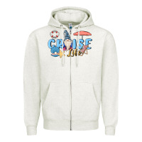 Oatmeal Heather cruise life sailor gnome Zipper Hoodie - MaliasSmallBusiness