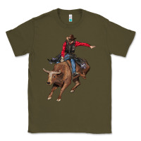 Army Green western cowboy Classic Tee - AdoDesignShop