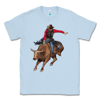 Dusty Blue western cowboy Classic Tee - AdoDesignShop