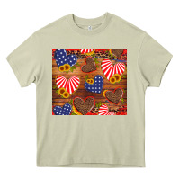 Mossy america heart Heavy Core Tee - Artiststas