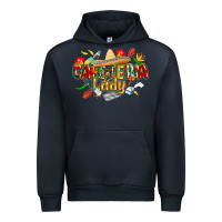 Navy cinco de mayo cafeteria lady Urban Hoodie - CowGirlArtShop