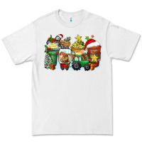 White Christmas tractor coffee cups Premium Tee - Zillion Design Studio