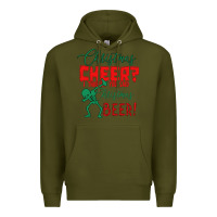 Army Green Christmas Cheer I Thought You Said Christmas Beer Premium Hoodie - Bettercallsaul