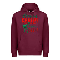 Burgundy Christmas Cheer I Thought You Said Christmas Beer Premium Hoodie - Bettercallsaul
