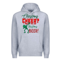 Heather Grey Christmas Cheer I Thought You Said Christmas Beer Premium Hoodie - Bettercallsaul