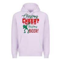 Lilac Christmas Cheer I Thought You Said Christmas Beer Premium Hoodie - Bettercallsaul